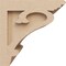 Ekena Millwork 8"W x 8"D x 8"H Wide Mayflower Rough Cedar Woodgrain TimberThane Corbel, Primed Tan CORUR08X08X08MAYRCPR - alternate 5